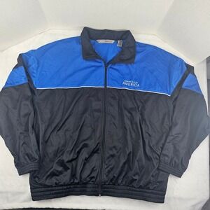 Vtg Perry Ellis America Active Mens Full Zip Warm Up Track Jacket Size XXL